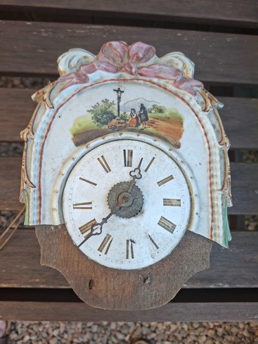 Alte schwarzwald uhr keramik - alte, uhr,
