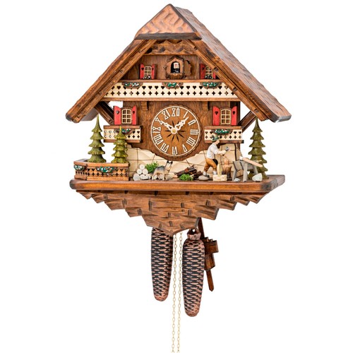 Kuckucksuhr holzhacker mit - kuckucksuhr,