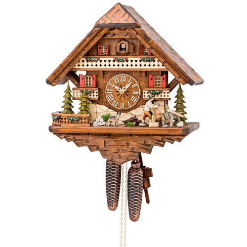 Kuckucksuhr holzhacker mit - kuckucksuhr,
