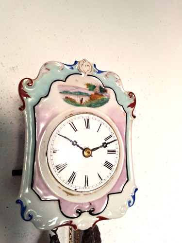 Alte porzellan schilduhr - ,