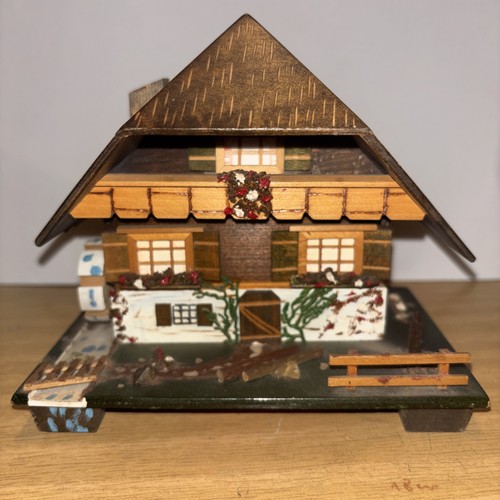 Spieluhr holz schwarzwaldhaus - holz,