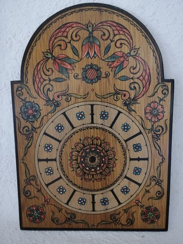 Holz schild für - schild, wanduhr